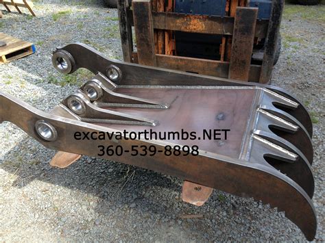 mechanical thumb for mini excavator|mini excavator with hydraulic thumb.